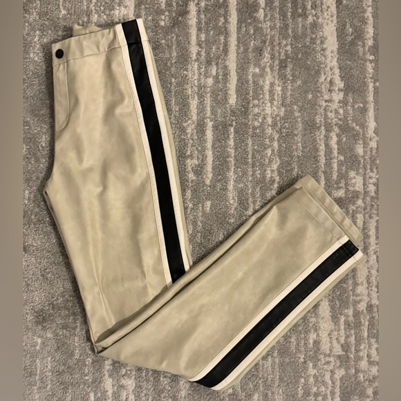 Waydamin Vegan Leather Moto Pants - Picture 5 of 7